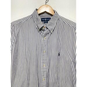 Ralph lauren yarmouth button up shirt long slee business casual men 16.5 cotton